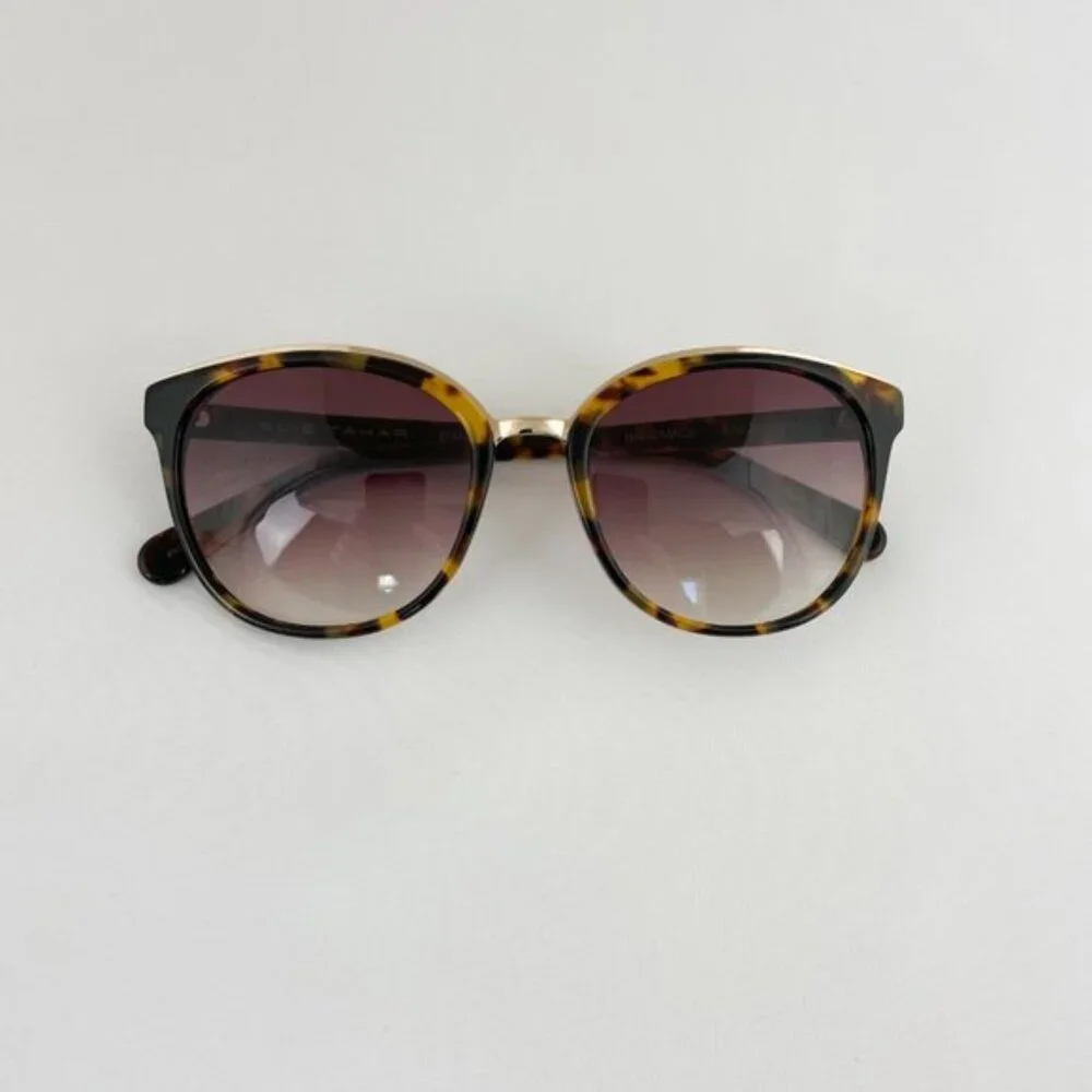 Elie Tahari Tortoise & Gold Cat Eye Sunglasses NWOT
